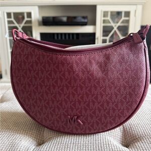 Michael Kors Maroon Shoulder Bag